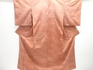 麻の葉模様織り出し手織り紬着物